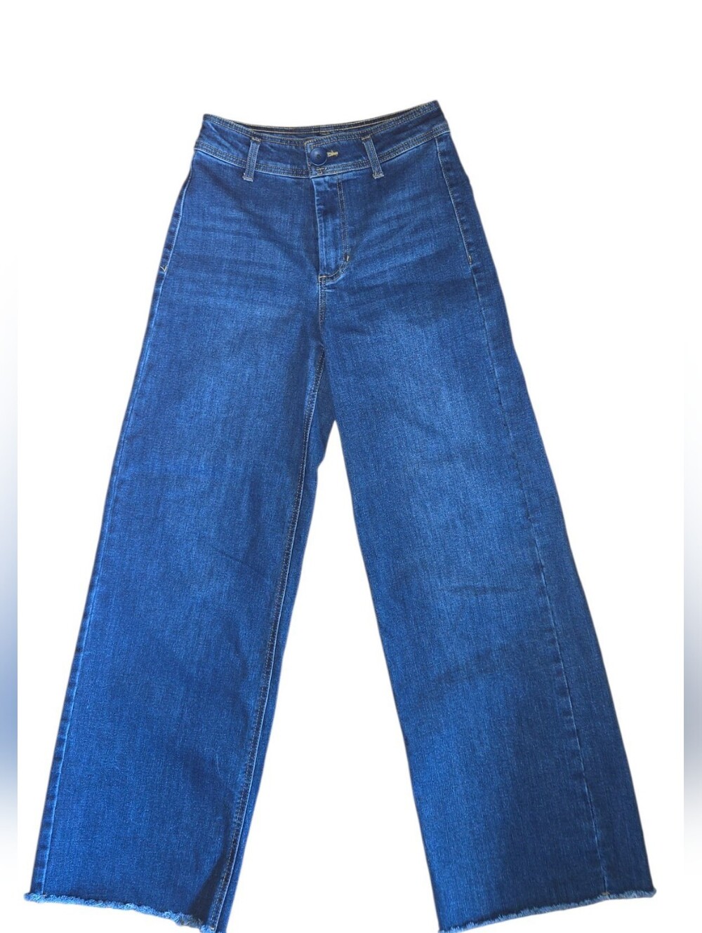 OAT New York High-Rise Wide Leg Raw Hem Jeans – Size 2